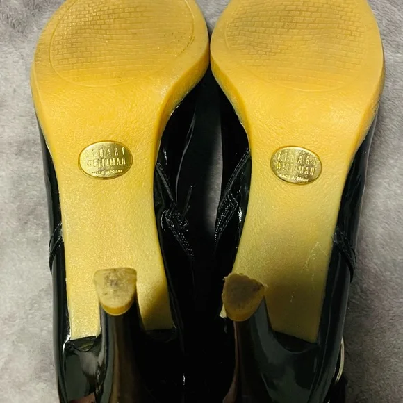 Stuart Weitzman Patent Leather Ankle Boots - Picture 10 of 13